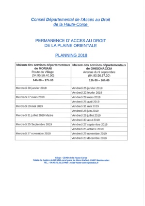 Permanence d'accès au droit de la Plaine Orientale Permanence d'accès au droit de la Plaine Orientale