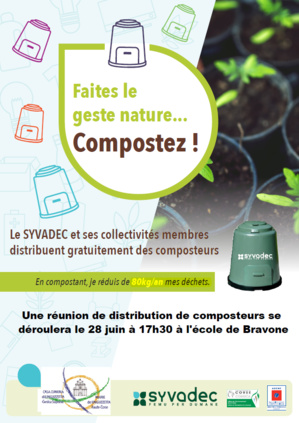 Distribution de composteurs le 28 juin à 17h30 Distribution de composteurs le 28 juin à 17h30