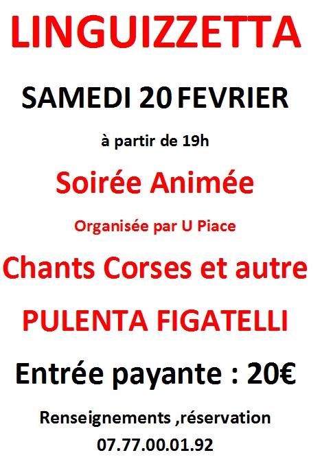 Soirée organisée par l'association "U Piacè"