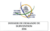 Demande de subvention 2016